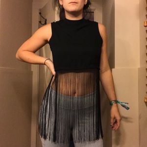Kendall & Kylie Fringe Crop Top